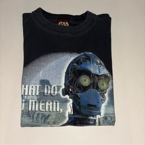 Vintage Star Wars c-3P0 my parts are showing graphic shirt